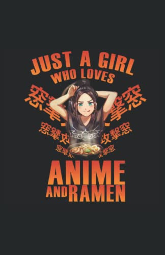 Mädchen dass Anime und Ramen liebt: Notizbuch 120 Seiten kariert Din A5 - 6x 9