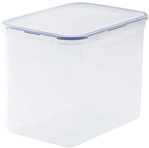 OLOTU Caja de Pan Panera de Gran Capacidad de 4,6 l, Soporte para Pan de plástico Transparente, panera con Tapa, contenedor de Almacenamiento de Pan fácil de Limpiar Panera