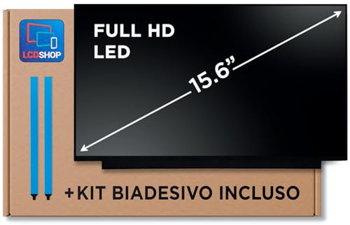 15.6 Led Compatibile con Lenovo IdeaPad 3 ChromeBook 82N4 Full Hd IPS Display Schermo