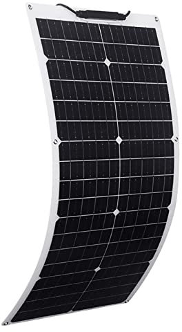 XINPUGUANG Panel solar flexible de 50 W, módulo fotovoltaico monocristalino para barco, coche, autocaravana, cobertizo (50 vatios)