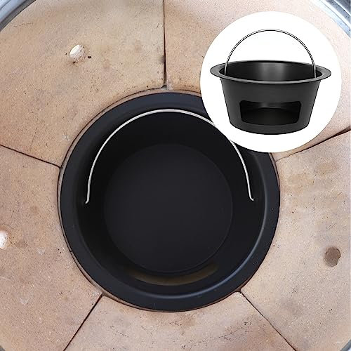 KAMaster Ash Can for Kamado Joe Classic, Carbon Steel, Foldable Handle