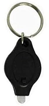 Boxonly Mini Keychain Torches UV Flashlight Money Checker Key-Chain LED Light Key Ring Light Torch Black 1PCS