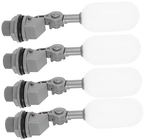 DOITOOL 4 Stück Schwimmerventil Für Wassertank Mini-Aquarium Kleine Luftbefeuchter Für Luftbefeuchter 1/2 Zoll Wasserstandsregelventil Schwimmendes Kugelventil 1/2 Zoll