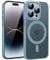 KPPIT for iPhone 14 Pro case MagSafe,Translucent Matte Back Camera Lens Full Protection Slim Shockproof Phone Cover,Magnetic Case for iPhone 14 Pro 6.1-Light Blue