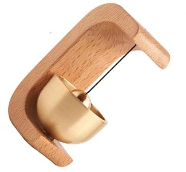 Allayu Wireless Doorbell for Easy Installation and Durability Retro Style Doorbell for Home Wood Door Bell Bedroom Door Vintage, Light