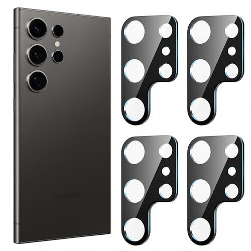 Diruite 4-Stück Kameraschutz für Samsung Galaxy S24 Ultra Camera Protector,Anti-Kratzer HD Gehärtetes Glas Kamera Linse Schutzfolie für Samsung Galaxy S24 Ultra Kamera Schutz