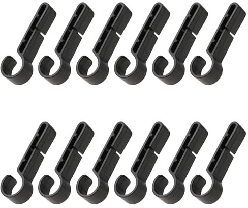 12 Pcs Hardhat Headlamp Clips Non-slip Helmet Clip Helmet Hook Hard Hat Light Clip Hard Hat Headlamp Accessory LED Light Helmet Clips Easily Mount Headlamp on Narrow Helmet Light Clips for Headlamp