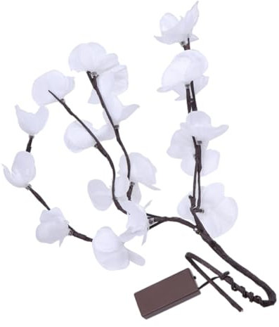 MAGICLULU Künstliche Orchideenzweiglichter Dekorative Zweiglichter Für Zuhause Warmes Weißes Licht Keine Batterie