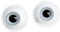 Fonowx Conjunto de Ojos de Muñeca de Cristal, Ojos Móviles (6 Mm) para Proyectos Creativos, Accesorios Decorativos, Blanco