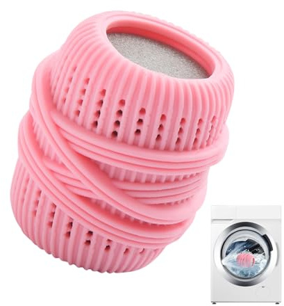 Waschkugel für Waschmaschine, Waschball Trockner Ball (Rosa) | Washing ball for washing machine, Trocknerbälle für Wäschetrockner,Wiederverwendbare für Heim Kleidung Reinigung