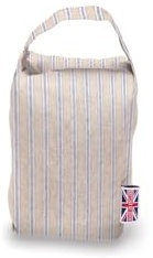 The Wheat Bag Door Stop Handmade Home Decoration - Navy Ticking