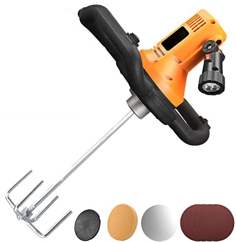 Levigatrice per cartongesso Portatile 1680W Levigatrice elettrica per cartongesso 6 Levigatrice elettrica per cartongesso a velocità variabile 280-2800min con luci a LED,110V