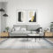 Wenjingqi-830883 Couchtische, 2 Stück, Holz, Sonoma-Eiche, 50 x 46 x 35 cm