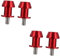 OUNONA 4 Stück Motorradzubehör Motorroller zubehör Motorcycle Accessories zum Heben von Motorrädern Auto Aufzug 8 mm hintere Hubschrauben Schwingarmständerschraube Aluminium rot