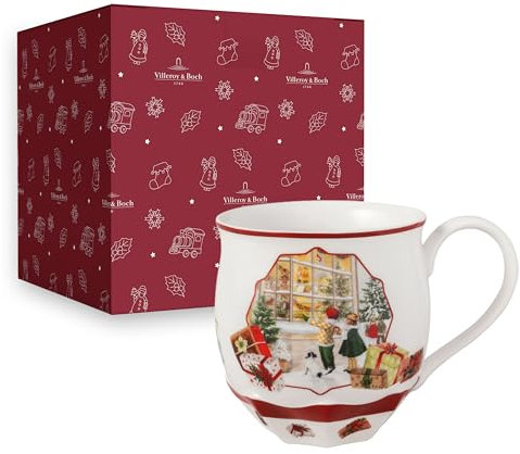 Villeroy & Boch – Toy’s Fantasy mug en relief avec motif de magasin de jouets, mug de Noël, tasse de Noël, tasse à café, tasse hivernale, tasse pour boissons chaudes, porcelaine