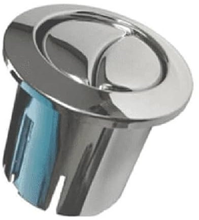 Roca AH0002100R D1D Dual Flush Push Button & Plain Push Rods, Short Body, Chrome with Free Button Protector Bundle