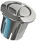 Roca AH0002100R D1D Dual Flush Push Button & Plain Push Rods, Short Body, Chrome with Free Button Protector Bundle