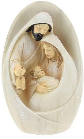 Generisch Weihnachtskrippe Deko Figur Heilige Familie Figur Der Heiligen Familie Maria Und Josef Halten Das Jesuskind Als Jesuskind, Krippenstatue Aus Kunstharz, Jesus-Figur Für Weihnachts-Heimde