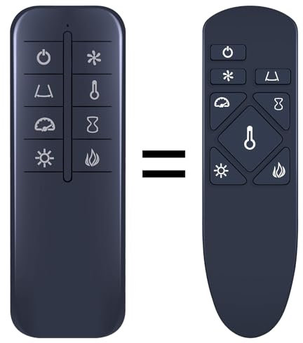 TCNOUMT Telecomando di ricambio adatto per riscaldatore elettrico Twin Star ClassicFlame TRESANTl, compatibile con Twin Star 42MM6659 42II042FGT 421F442FGL-B000 42IF442FGL-B000