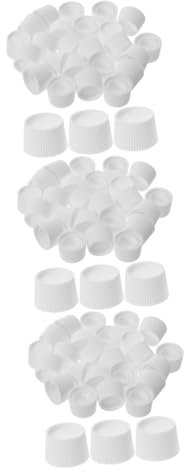 Healvian 3sets Travel Toothpaste Cap Screw-in Plastic Toothpaste Lid Bulk Top Easy to Use 100pcs*3