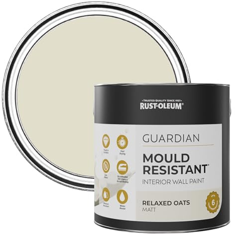 Rust-Oleum Beige Guardian Mould Resistant Wall Paint - Relaxed Oats 2.5L