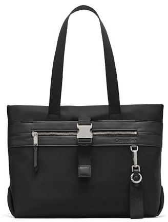 Calvin Klein Elora Organizational Tote, Schwarz/Silber, Einheitsgröße