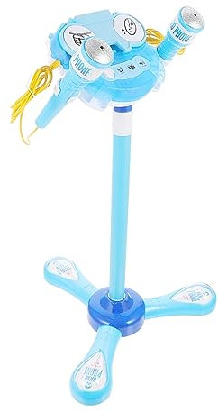 ibasenice Jouets De Karaoké Jouets Musicaux Garçons Chantant Machine à Karaoké Microphone De Simulation Musical De Chant Créatif Micro Chanter Plastique Blue