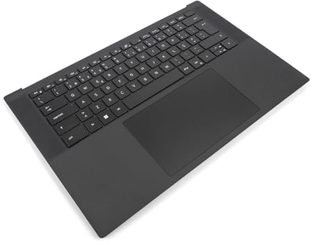 Dell XPS 9500/9510/9520/9530 Palmrest, Touchpad & PORTUGUESE Backlit Keyboard - 0TJP2V + 0FCV65 (K1WJ4) (Renewed)