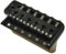 Gitarre Steg Sattel CNC PRS Style Messing 6 Schrauben Gitarren-Tremolobrücke(Black)