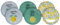 Blue Whale Gifts Reusable Melamine Plastic Summer Side Plates with Lemon Design - Set of 6