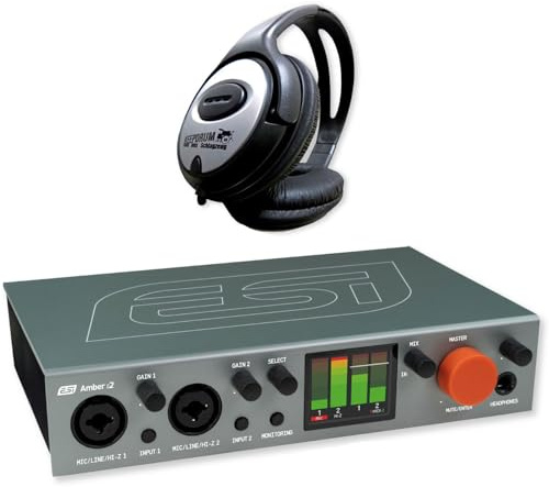 Amber i2 2x2-Kanal USB Audio-Interface mit keepdrum Kopfhörer