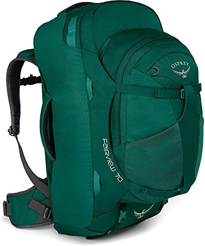 Osprey Fairview 70 Reisetasche für Frauen, mit abnehmbarem 13-Liter-TagesrucksackReisetasche für Frauen, mit abnehmbarem 13-Liter-Tagesrucksack - Rainforest Green (WS/WM)