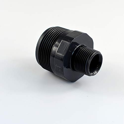 PVC Doppelnippel reduziert Aussengewinde (1 1/2 x 3/4)