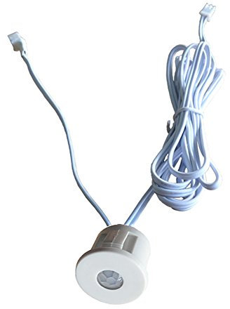 Mini interrupteur détecteur de mouvement infrarouge PIR LED 12 V CC Blanc