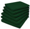 Rollmayer 6er Set Stuhlkissen Stuhlauflage Sitzkissen Sitzpolster Auflage für Stühle in Haus und Garten Kollektion Vivid (Flaschengrün 26, 40x40x4cm)