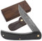 YOUSUNLONG Couteau Pliant de Poche 190 mm - Couteau de Tous Les Jours - Couteau à Une Main avec étui en Cuir et boîte à Couteaux en Bois - Manche en Corne de Buffle