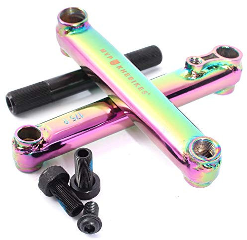 KHEbikes MVP V2 BMX Kurbel-Set 48 Zähne CrMo 19mm Achse Oil Slick 812g 175mm