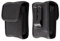 caseroxx Funkmeldertasche – passend für EuroBos, Swissphone, TPL, Polarion, Oelmann, Motorola, u.v.m. - Tasche mit Gürtelclip & Klettverschluss, schwarz
