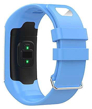 KINOEHOO Ersatzarmband kompatibel mit Polar A360 A370 Armband Weiche Silikon Uhrenarmbänder.(Himmelblau)