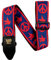Ernie Ball Peace Love Dove Red/Blue Jacquard Gitarrengurt