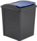 25L, 50L Litre Plastic Indoor, Outdoor Recycle Recycling Waste Bin, Slimline Bin with Lid for in the Home/Kitchen - Made in UK (Blue, 50L)