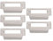 YARNOW 5 Pcs Door Security Strike Plate Mortice Lock Plates Stainless Steel Strike Plate for Home