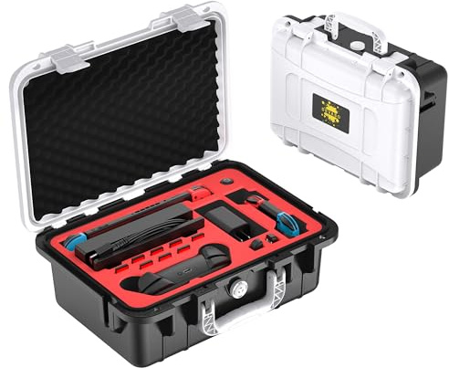 DEVASO Étui de Transport pour Nintendo Switch/New Switch OLED, étui de Voyage Professionnel de Luxe étanche avec Doublure Douce pour Console Nintendo Switch, Manette Pro et Autres Accessoires
