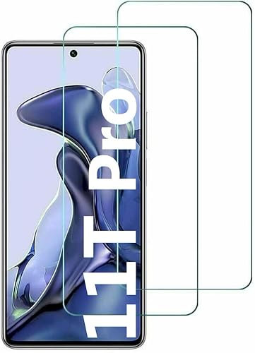 Cracksin [2 Stück] Schutzfolie kompatibel mit Xiaomi 11T Pro Panzer Verbundglas Schutzglas Hart Tempered Glass Kristallklar Anti-Kratzen Displayschutz