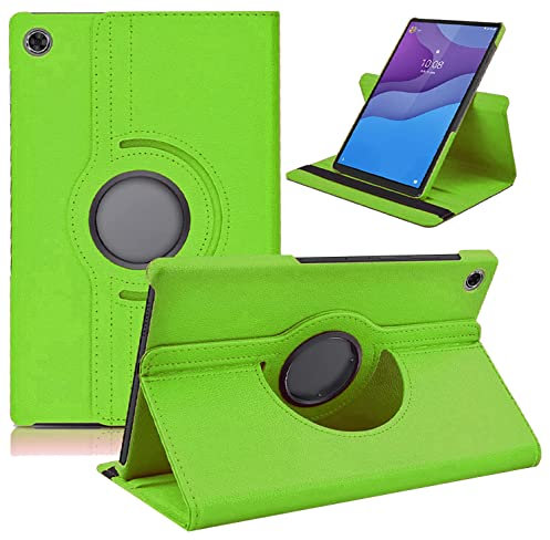 Dlahaby Funda para Lenovo Tab M10 HD 2nd Gen TB-X306F/TB-X306X,Cuero PU con Rotación 360 y Soporte Funda Protectora para Lenovo Tab M10 HD 2nd Gen 10.1 Pulgadas Tablet,Verde