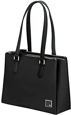 Samsonite Essentially Karissa - Schultertasche mit 3 Fächer, 34 cm, Schwarz (Black)