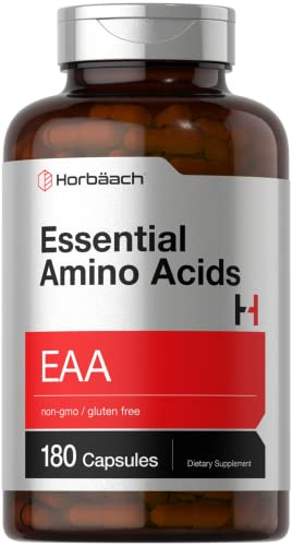 Horbäach Essential Amino Acids Supplement | 180 EAA Capsules