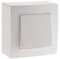 Zenitech - Interruptor Completo De Va Y Ven 10A En Superficie - Rango Presto Listo Para Instalar - Ensamblaje Completo Con Cableado Simplificado - Diseño Moderno Y Elegante - Blanco
