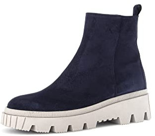 Gabor Damen Biker Boots, Frauen Stiefeletten,Wechselfußbett,Best Fitting,Winterschuhe,gefüttert,Stiefel,Bootee,Marine (dust),36 EU / 3.5 UK