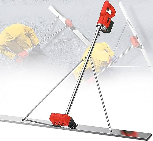 GEHPYYDS Outil De Finition De BéTon pour Kit Vibratoire De Chape en BéTon, RèGle De Sabotage De Nivellement De Surface en BéTon, Machine Vibrante De Finition De Ciment De Chape sans Fil éLectrique